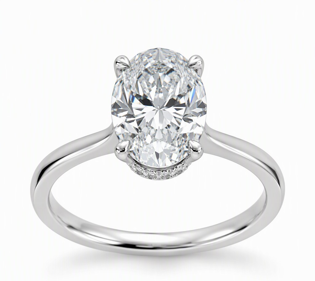 Oval Lab Grown Diamond Engagement Rings
