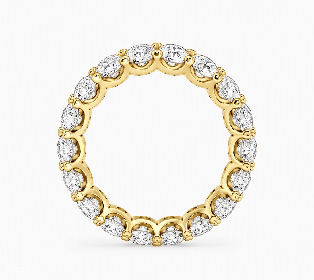 Lab Grown Diamond Eternity Band — Shared Prong