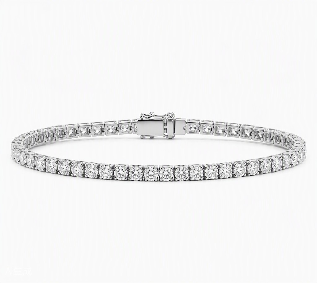 Lab Grown Diamond Tennis Bracelet — 4-Prong